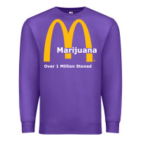 Purple marijuana over 1 million stoned Premium Sweatshirt - artisFamous