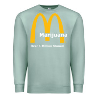 Seafoam marijuana over 1 million stoned Premium Sweatshirt - artisFamous