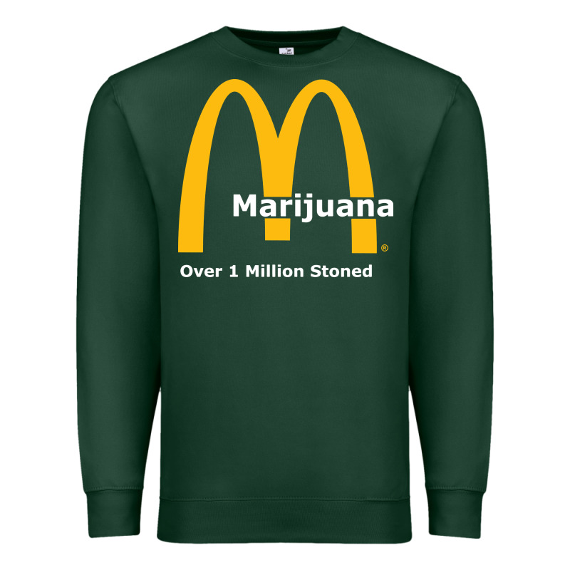 Marijuana Over 1 Million Stoned Premium Sweatshirt by artisFamous | Teevron