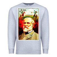 Heather Grey lee Confederate General Premium Sweatshirt - artisFamous