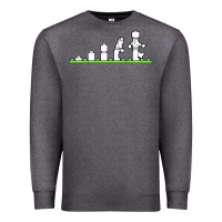 Charcoal Heather lego Premium Sweatshirt - artisFamous