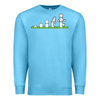 Ocean Blue lego Premium Sweatshirt - artisFamous