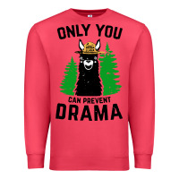 Cardinal only you can prevent drama llama Premium Sweatshirt - artisFamous