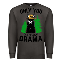 Smoke only you can prevent drama llama Premium Sweatshirt - artisFamous