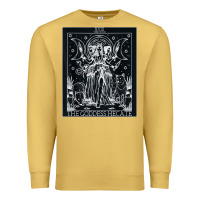 Antique Gold hecate tarot card triple moon goddess witch wiccan pagan Premium Sweatshirt - artisFamous