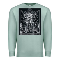 Seafoam hecate tarot card triple moon goddess witch wiccan pagan Premium Sweatshirt - artisFamous