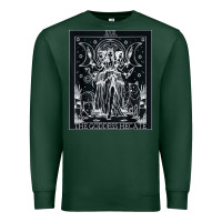 Sports Green hecate tarot card triple moon goddess witch wiccan pagan Premium Sweatshirt - artisFamous