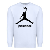White funny pickleball Premium Sweatshirt - artisFamous