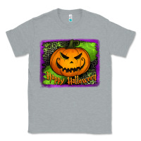 Heather Grey happy halloween jack o' lantern pumpkin Classic Tee - Jasminsmagicworld