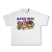 Lunar Rock mardi gras vibes skull Urban Heavy Tee - FaDigitalArtStudio