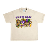 Sandshell mardi gras vibes skull Urban Heavy Tee - FaDigitalArtStudio