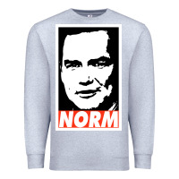 Heather Grey norm macdonald Premium Sweatshirt - artisFamous