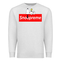 Oatmeal Heather snoopreme Premium Sweatshirt - artisFamous