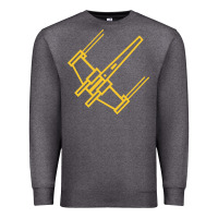 Charcoal Heather x wing starfighter Premium Sweatshirt - artisFamous