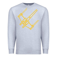 Heather Grey x wing starfighter Premium Sweatshirt - artisFamous
