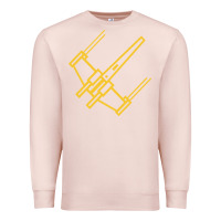 Pale Pink x wing starfighter Premium Sweatshirt - artisFamous