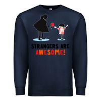 Navy strangers are awesome Premium Sweatshirt - artisFamous