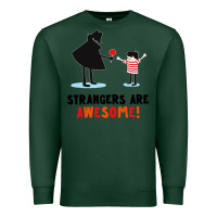 Sports Green strangers are awesome Premium Sweatshirt - artisFamous