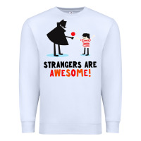 White strangers are awesome Premium Sweatshirt - artisFamous