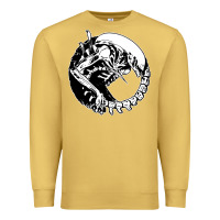 Antique Gold xenomorph Premium Sweatshirt - artisFamous