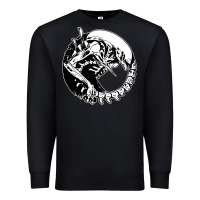 Black xenomorph Premium Sweatshirt - artisFamous
