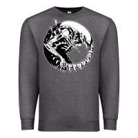 Charcoal Heather xenomorph Premium Sweatshirt - artisFamous