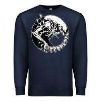 Navy xenomorph Premium Sweatshirt - artisFamous