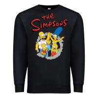 Black the simpsons funny family Premium Sweatshirt - artisFamous
