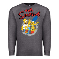 Charcoal Heather the simpsons funny family Premium Sweatshirt - artisFamous