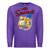 Purple the simpsons funny family Premium Sweatshirt - artisFamous