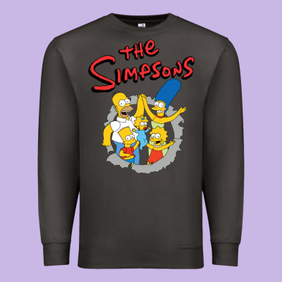 The Simpsons Funny Family Premium Sweatshirt Designed By Artisfamous