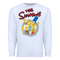 White the simpsons funny family Premium Sweatshirt - artisFamous