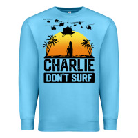 Ocean Blue summer vacation charlie don't surf Premium Sweatshirt - artisFamous