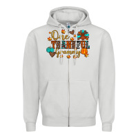 Dove Grey one thankful grammy Zipper Hoodie - JahusDesignShop