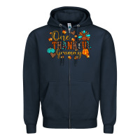 Navy one thankful grammy Zipper Hoodie - JahusDesignShop