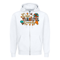 White one thankful grammy Zipper Hoodie - JahusDesignShop
