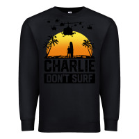 Black summer vacation charlie don't surf Premium Sweatshirt - artisFamous