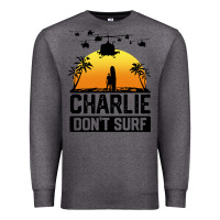 Charcoal Heather summer vacation charlie don't surf Premium Sweatshirt - artisFamous