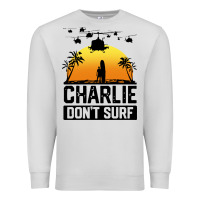 Dove Grey summer vacation charlie don't surf Premium Sweatshirt - artisFamous