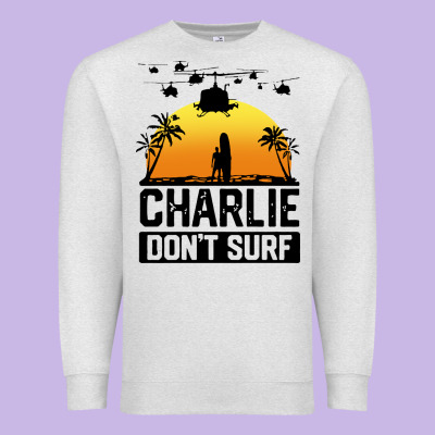 Summer Vacation Charlie Don't Surf Premium Sweatshirt Designed By Artisfamous