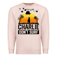 Pale Pink summer vacation charlie don't surf Premium Sweatshirt - artisFamous