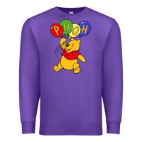 Purple hunny the pooh Premium Sweatshirt - artisFamous