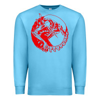Ocean Blue xenomorph Premium Sweatshirt - artisFamous