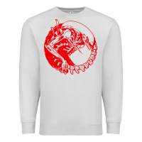 Dove Grey xenomorph Premium Sweatshirt - artisFamous
