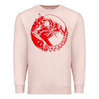 Pale Pink xenomorph Premium Sweatshirt - artisFamous