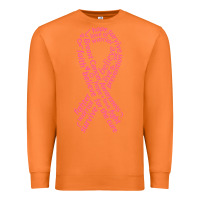 Carrot Pink Ribbon Premium Sweatshirt - artisFamous