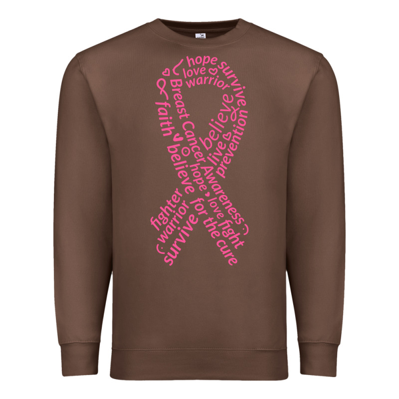 Pink Ribbon Premium Sweatshirt by artisFamous | Teevron