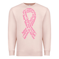 Pale Pink Pink Ribbon Premium Sweatshirt - artisFamous