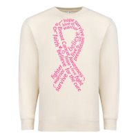 Sandshell Pink Ribbon Premium Sweatshirt - artisFamous