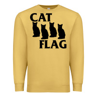 Antique Gold cat flag Premium Sweatshirt - artisFamous